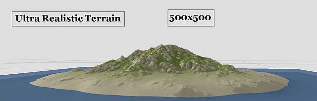 Карта Ultra Realistic Island 500x500 для Minecraft 1.8.1