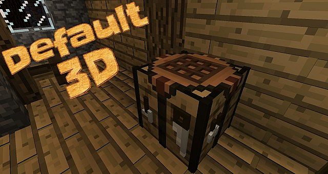 Текстуры Default 3D resource Pack для Minecraft 1.8.3