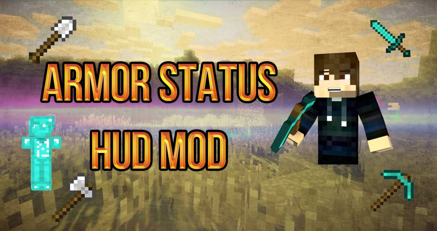 Мод ArmorStatusHUD для Minecraft 1.7.10